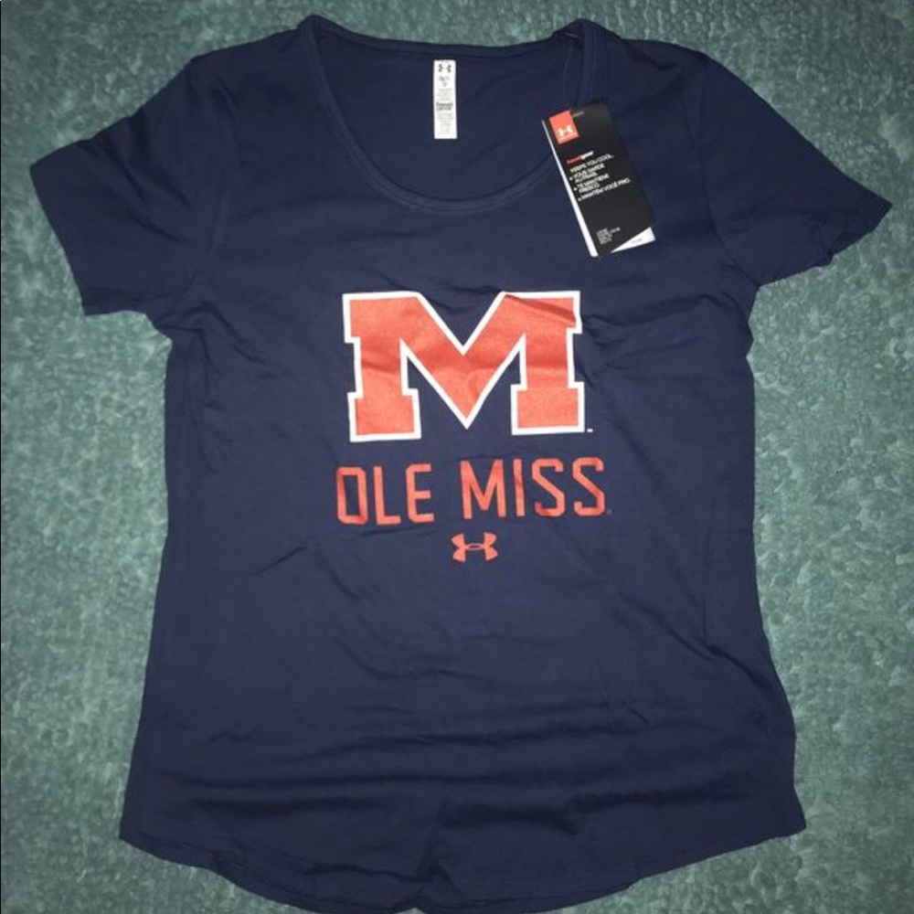Under Armour M Ole Miss Rebels Navy Blue School